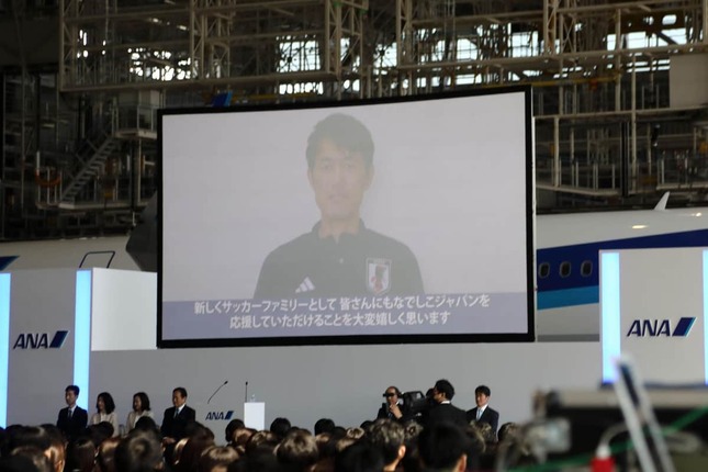 なでしこジャパン（日本女子代表）池田太監督もビデオメッセージを寄せた