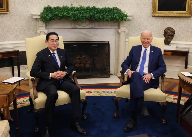岸田文雄首相と米国のバイデン大統領（写真は首相官邸ウェブサイトから）