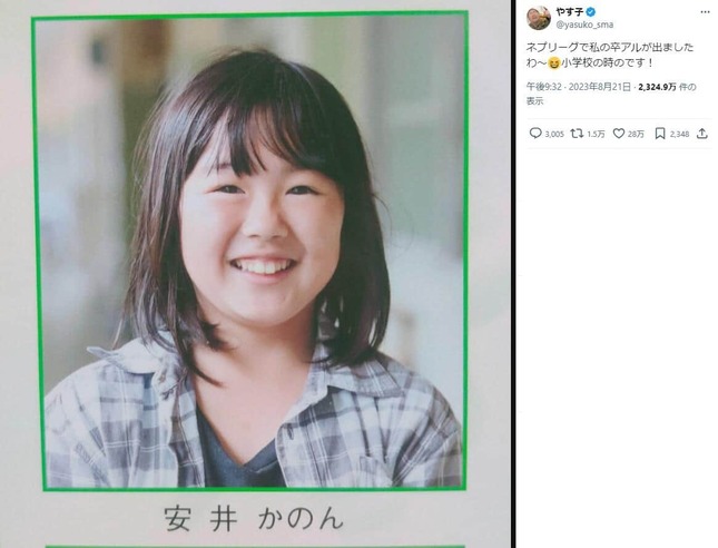 やす子さんのX（＠yasuko_sma）より