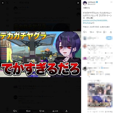 リオラさんのX（＠liora1219）より