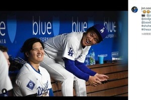 「野球少年の笑顔が二つ」大谷翔平＆山本由伸の「尊い」写真話題に　「本当に兄弟みたいで素敵」