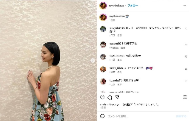 白河れいさんのインスタグラム（＠rayshirakawa）より