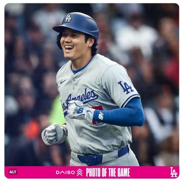 大谷選手（ドジャース公式Xより）