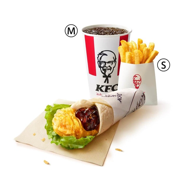 ケンタランチ てりやきツイスターセット（プレスリリースから）