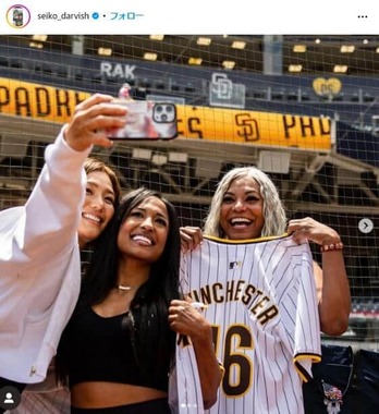 山本聖子さんのインスタグラム（＠seiko_darvish）より