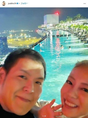 あびる優さんのインスタグラム（＠yuabiru74）より