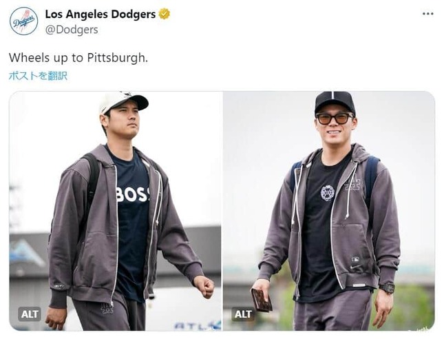 ドジャース公式Xより