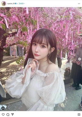平瀬あいりさんのインスタグラム（＠nyairin_18）より