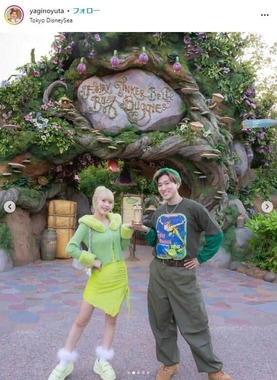 「ゆたせな」ユウタさんのインスタグラム（＠yaginoyuta）より