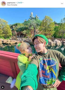 「ゆたせな」ユウタさんのインスタグラム（＠yaginoyuta）より