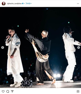 DJ社長さんのインスタグラム（＠djshacho_candyfoxx）より