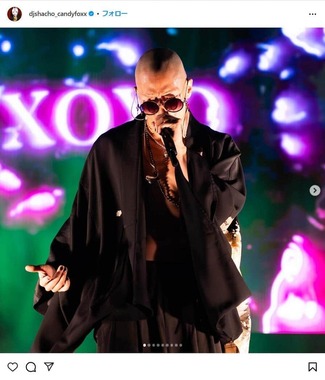 DJ社長さんのインスタグラム（＠djshacho_candyfoxx）より