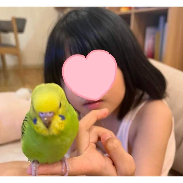 「ぴーちゃん」と娘。小林礼奈さんのブログより