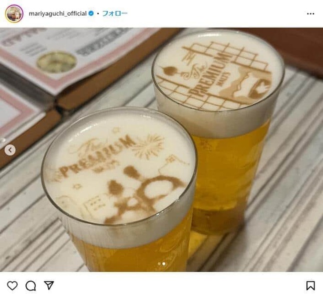 矢口真里さんのインスタグラム（＠mariyaguchi_official）より

