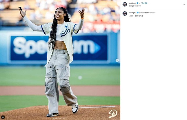 ロサンゼルス・ドジャース公式インスタグラム（＠dodgers）より