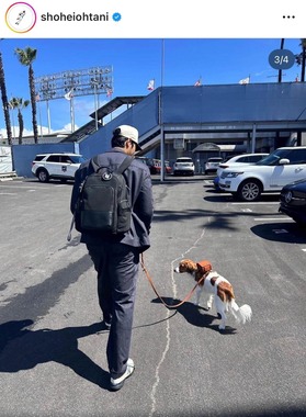 大谷選手のインスタグラムより