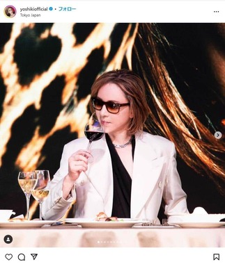 YOSHIKIさんのインスタグラム（＠yoshikiofficial）より