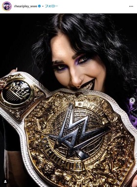 WWE女子世界王者のリア・リプリーさん。本人のインスタグラム（＠rhearipley_wwe）より