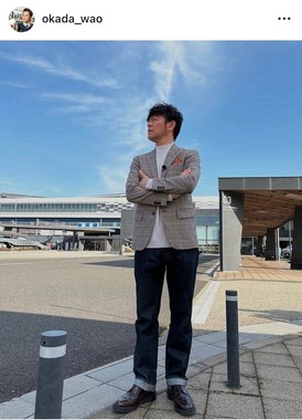 岡田圭右さんのインスタグラム（＠okada_wao）より