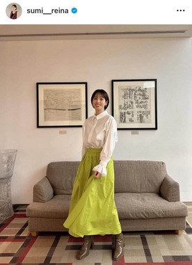 鷲見玲奈さんのインスタグラム（＠sumi__reina）より