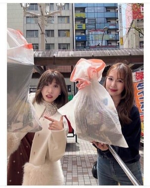 新宿のゴミの量は「過去1」だったという（光上せあらさんのブログから）