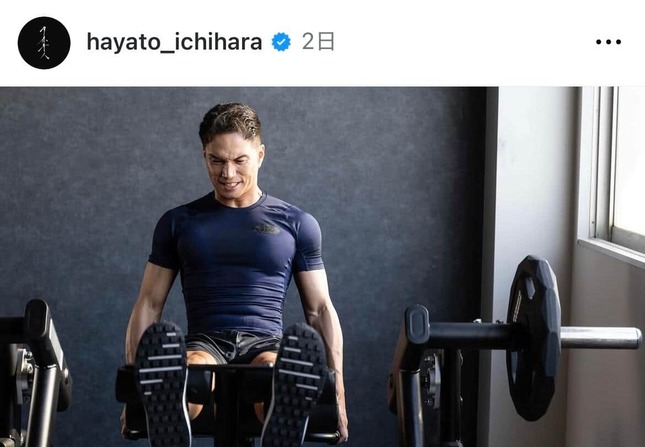 市原隼人さんのインスタグラム（＠hayato_ichihara）より