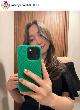 加藤綾菜さんのインスタグラム（＠katoayana0412）より