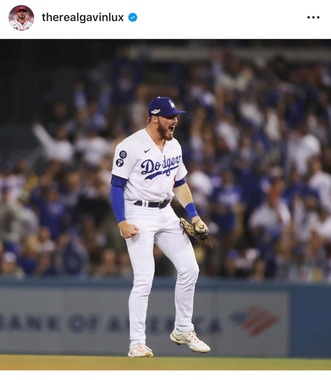 ドジャース時代のラックス（本人インスタグラムより）