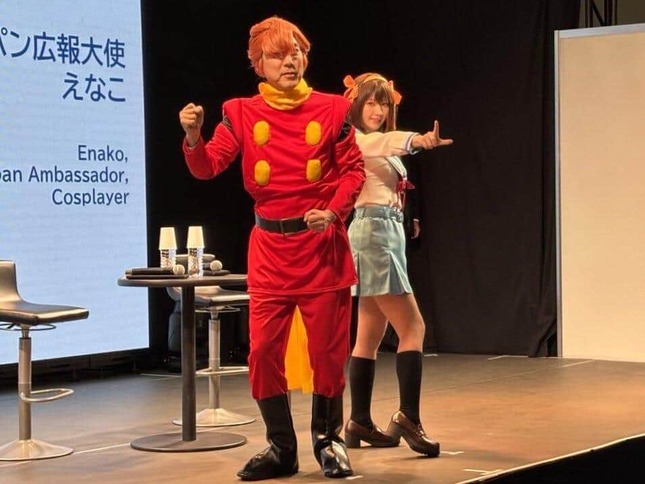 万博では城内実クールジャパン戦略担当相とも共演（写真は城内氏のXから）