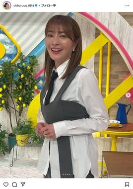 新山千春さんのインスタグラムより（chiharuuu_0114）