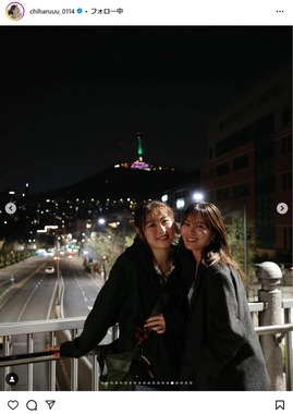 新山千春さんのインスタグラムより（chiharuuu_0114）