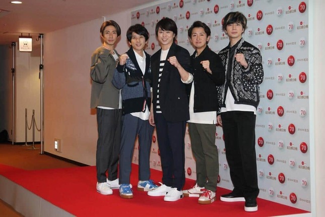 嵐は2020年まで12年連続でNHK紅白歌合戦に出場していた（写真は2019年の様子）
