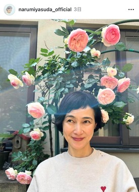 安田成美さんのインスタグラム（＠narumiyasuda_official）より