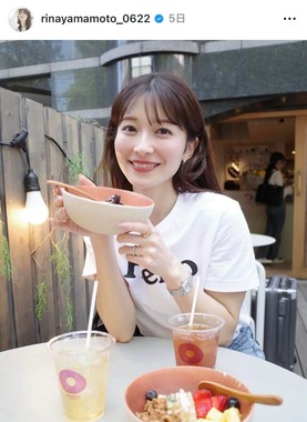 山本里菜さんのインスタグラム（＠rinayamamoto_0622）より
