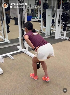 伊達公子さんのインスタグラム（＠kimiko.date）より