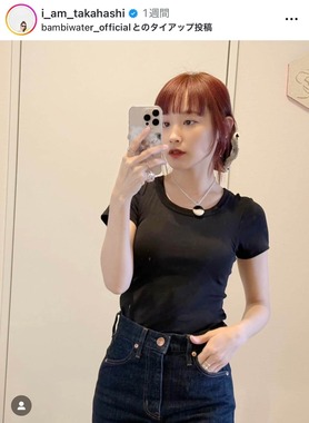 高橋愛さんのインスタグラム（＠i_am_takahashi）より