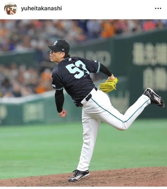 高梨雄平選手（本人インスタグラムより）