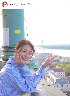 青木愛さんのインスタグラム（＠aiaoki_official）より