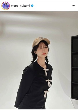 生見愛瑠さんのインスタグラム（＠meru_nukumi）より