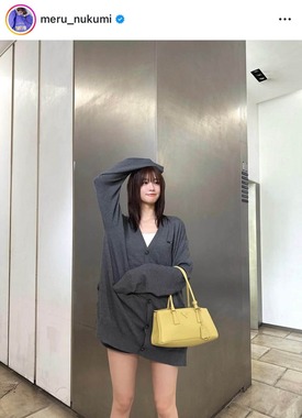 生見愛瑠さんのインスタグラム（＠meru_nukumi）より