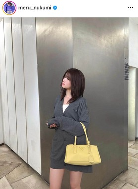 生見愛瑠さんのインスタグラム（＠meru_nukumi）より