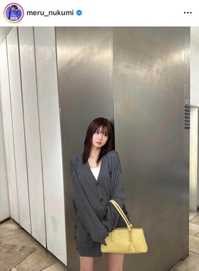 生見愛瑠さんのインスタグラム（＠meru_nukumi）より