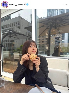 生見愛瑠さんのインスタグラム（＠meru_nukumi）より