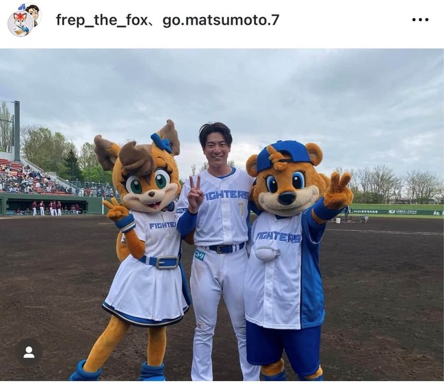 松本選手（本人インスタグラムより）