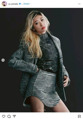 山田優さんのインスタグラムより（yu_yamada_）