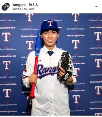 大リーグに挑戦するキム選手（本人インスタグラムより）