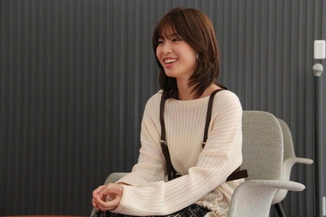 代役に抜擢された白石聖さん。2018年にはJ-CASTニュースの取材に応じた（2018年撮影）