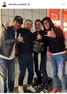 巨人OBたちとのプライベートショット（元木氏のインスタグラムより）