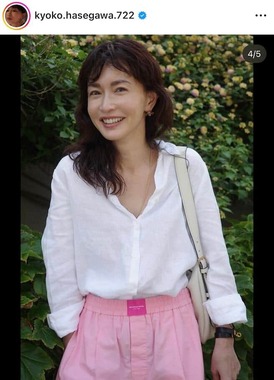 長谷川京子さんのインスタグラム（＠kyoko.hasegawa.722）より