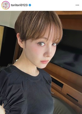 トリンドル玲奈さんのインスタグラム（＠toritori0123）より
